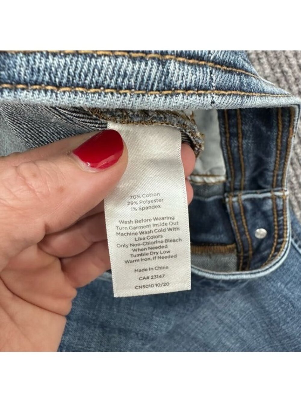 Talbots Wide Leg Crop Jeans Medium Wash Denim High Rise Relaxed Womens Sz 12 NEW - Picture 4 of 10